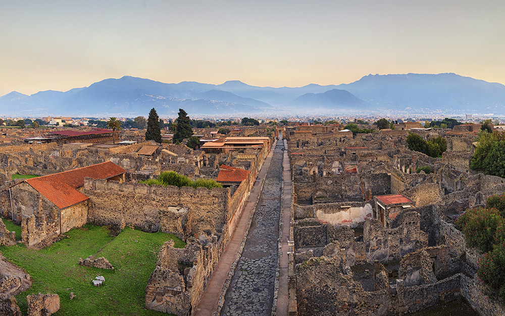 I Pompeii fra dør til dør