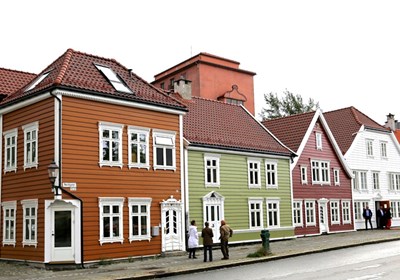 Restaurert bordellkvartal i Bergen